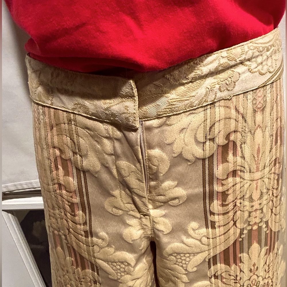 Women’s dress pants with floral & striped pattern, size 10, Patricia Kyle/LA - Picture 6 of 13
